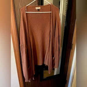 brown cardigan-  size L